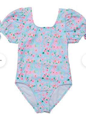 NWT Snapper Rock Daisy Chain Puff Sleeve Surf Suit Sz 10